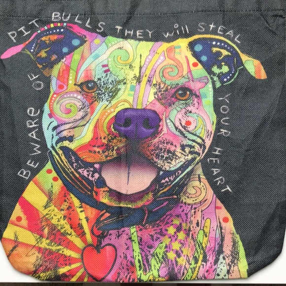 Handbags - Beware of Pit Bulls Reusable Tote Bag